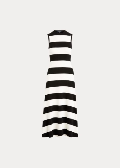 Vestido Polo Ralph Lauren Striped Sleeveless Mulher 90253-DQPE